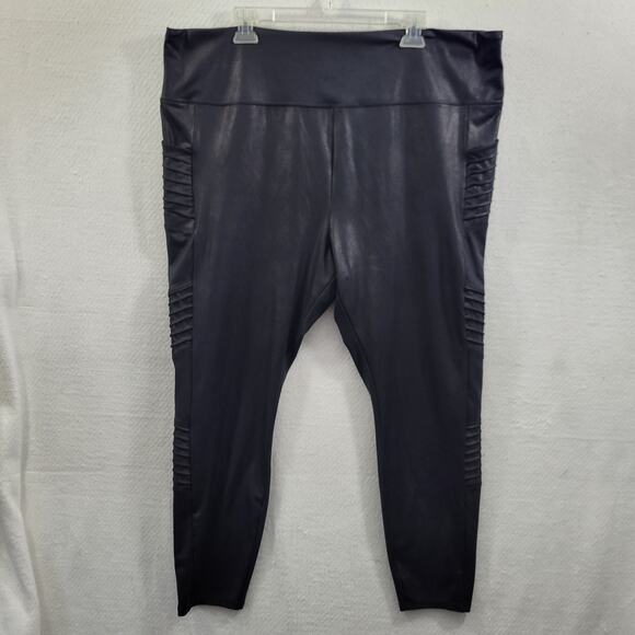 Simply Vera Vera Wang Pants - Simply Vera Vera Wang Women' Crop Black Leggings Side Pockets Size 2X 52624-0802